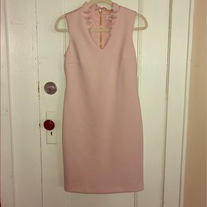 Light pink Calvin Klein scuba dress
